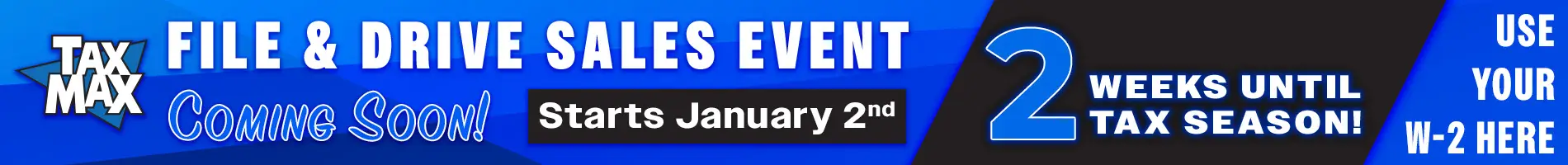 TaxMax-TaxSeason2WeeksAway-InteriorPageBanner